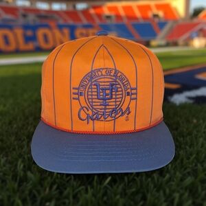 Vtg University Of Florida Gators Pinstripe Snapback Hat